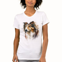 Sable Sheltie Painting T-Shirt