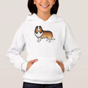 Sable Shetland Sheepdog Sheltie Tecknad Hund T Shirt