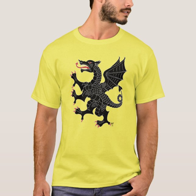 Sable upprörande drak t-shirt (Framsida)