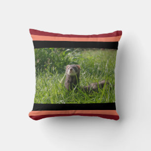 Sable Weasel Bild Cute Ferret Kudde