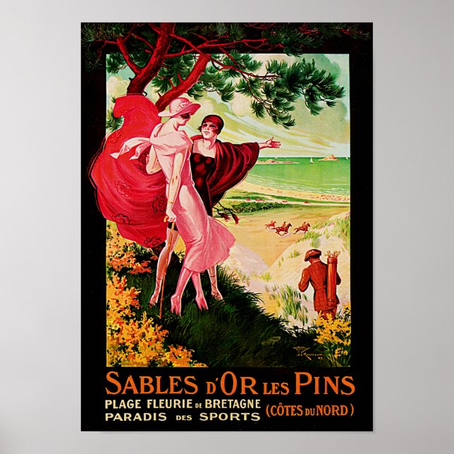 Sables d'Or Les Stift Poster (Framsidan)