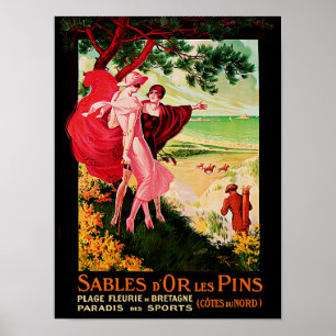 Sables d'Or Les Stift Poster