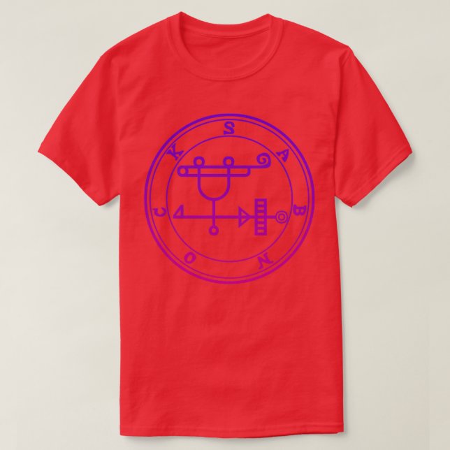 Sabnock Sigil Bygger höggradig Lila-gradient i Tor T Shirt (Design framsida)