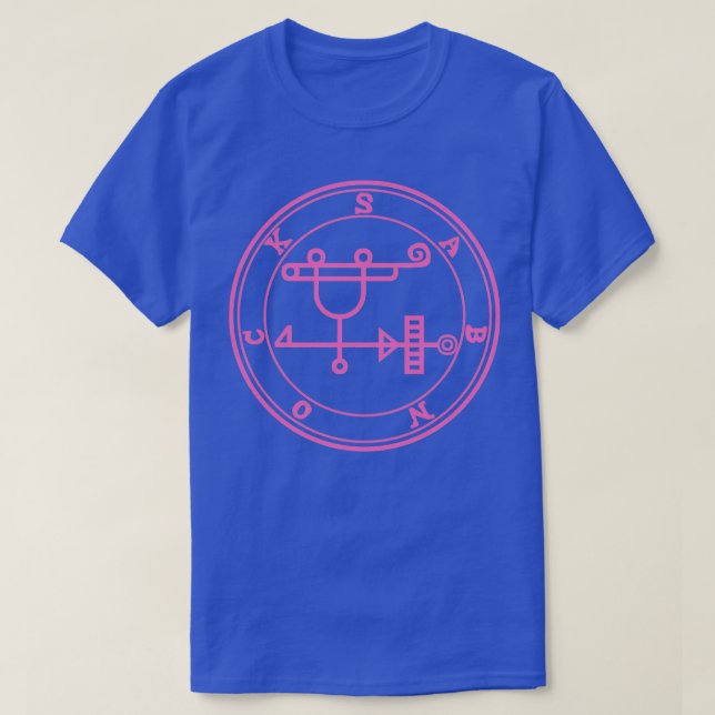 Sabnock Sigil Bygger Rosa på hög Torn T Shirt (Design framsida)