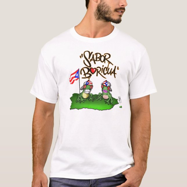 Sabor Boricua "Coqui ", Tee (Framsida)