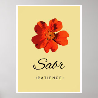 Sabr Modern Islamic Wall Art Poster
