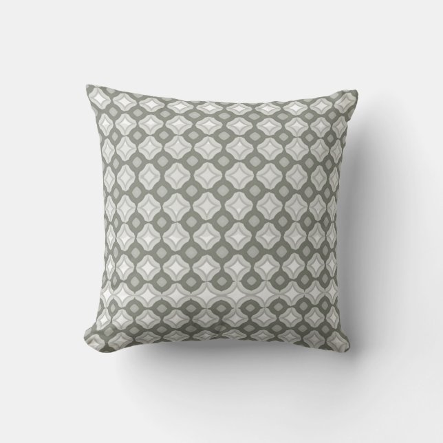 Sabre Gray Throw Pillow Kudde (Framsida)