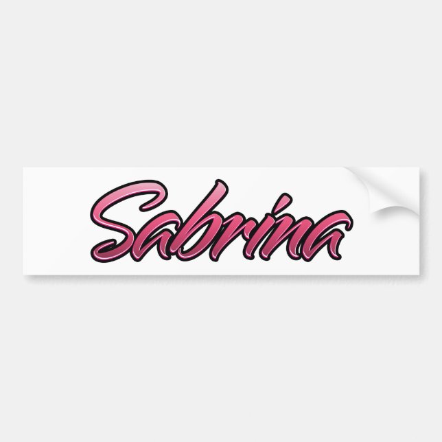 Sabrina faded rosa Aufkleber Sticker Bildekal (Framsidan)