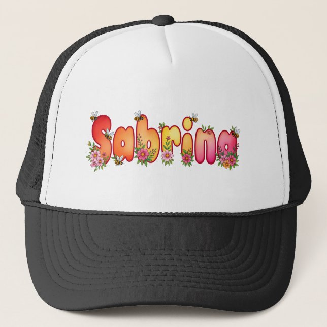 Sabrina - personalised hats for her keps (Framsida)