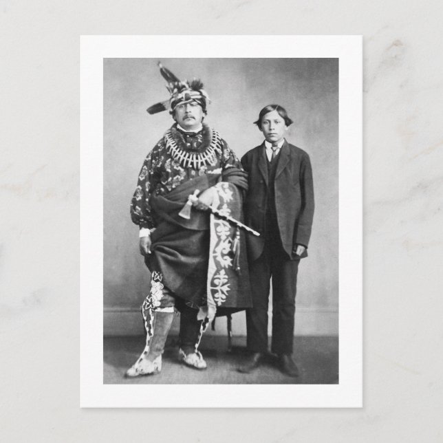 Sac and Fox Nation, 1868 Vykort (Framsida)