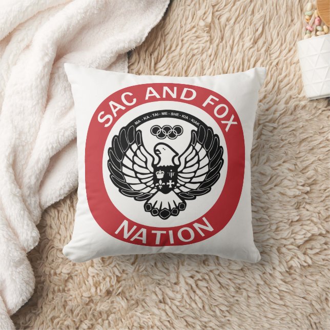 Sac and Fox Nation Flagga Oklahoma Kudde (Filt)