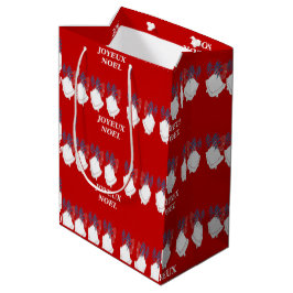 Sac Cadeau Rouge Joyeux Noël Cloches