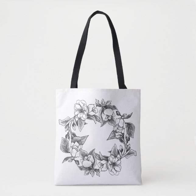 Sac fourre tout С ouronne de jasmin Tygkasse (Framsida)