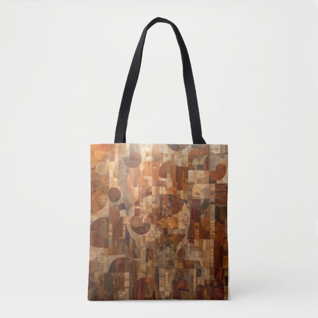 Sac fourre-tout art abstrait tygkasse (Framsida)