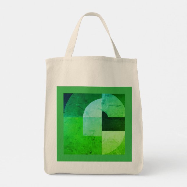 Sac fourre-tout art vert flach tygkasse (Baksida)