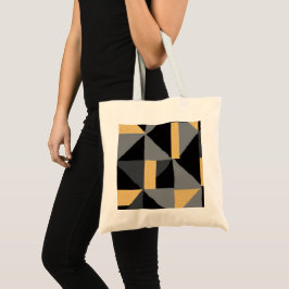 Sac fourre-tout Budget Géométrique Noir, Gris Or Tygkasse