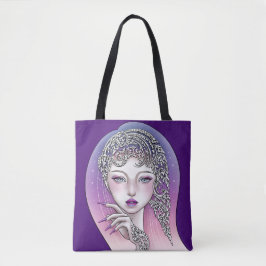 Sac fourre-tout Déesse de la nuit violet Tygkasse