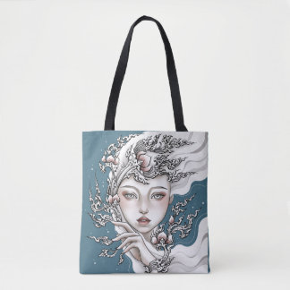 Sac fourre-tout Déesse du lotus Thailandais bleu Tygkasse