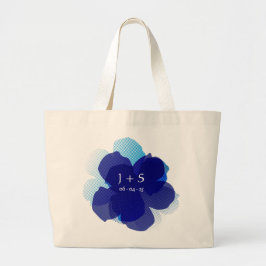 Sac Fourre-tout Jumbo Popflower Bleu Tygkasse