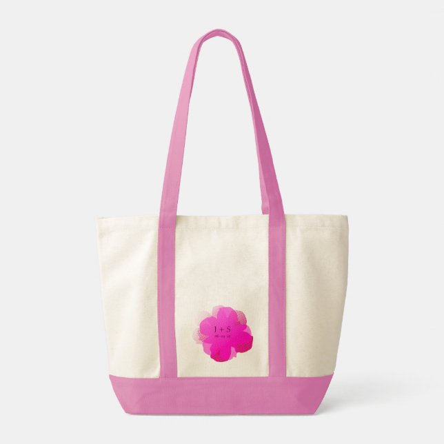 Sac Fourre-tout Jumbo Popflower Rose Tygkasse (Baksida)