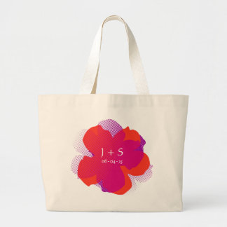 Sac Fourre-tout Jumbo Popflower Violet/orange Tygkasse