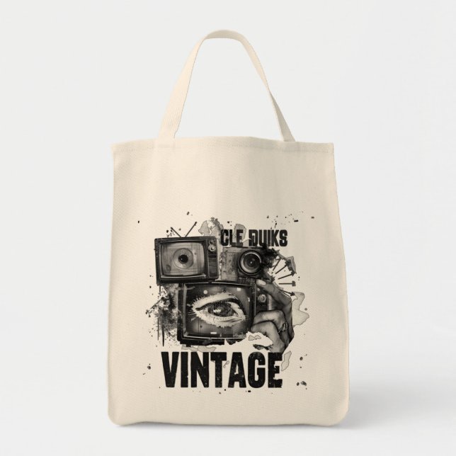 sac fourre tout original art visual et style vinta tygkasse (Framsidan)