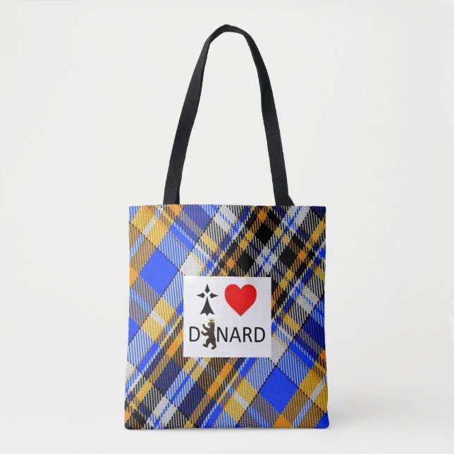Sac I love Dinard et tartan Tygkasse (Framsida)