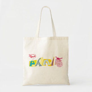Sac I love Paris Tygkasse