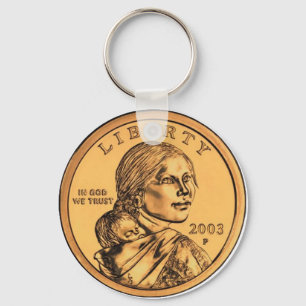 Sacagawea Dollar Nyckelring