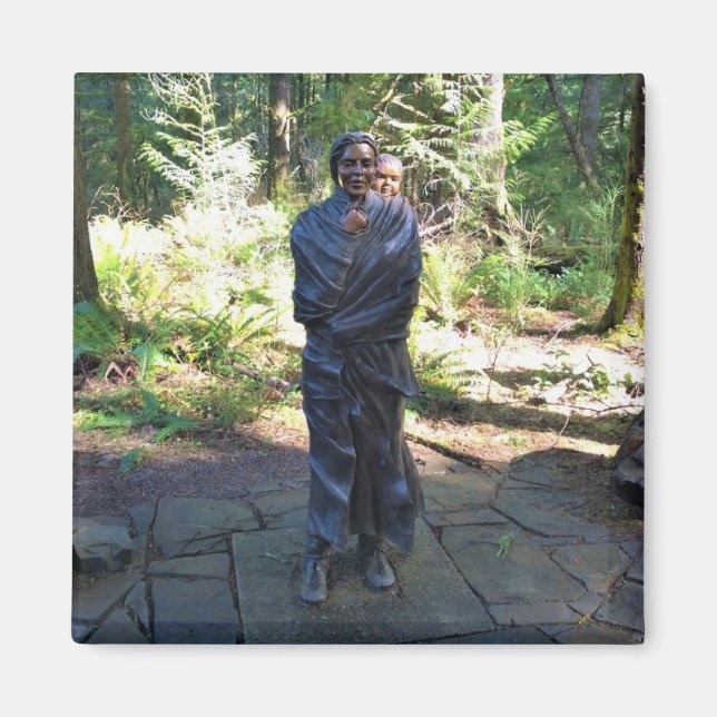 Sacagawea Statue, Fort Clatsop, Astoria, Oregon Magnet (Framsidan)