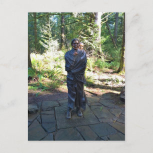 Sacagawea Statue, Fort Clatsop, Astoria, Oregon Vykort