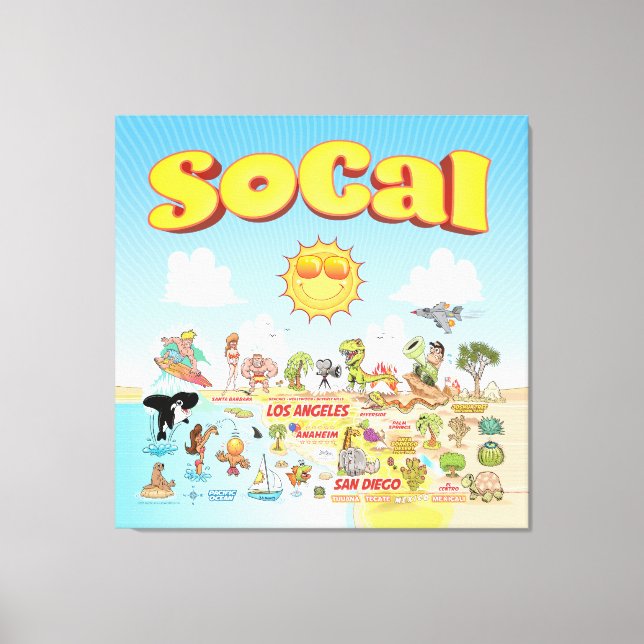 SåCal Wall Art Art Canvastryck (Framsida)