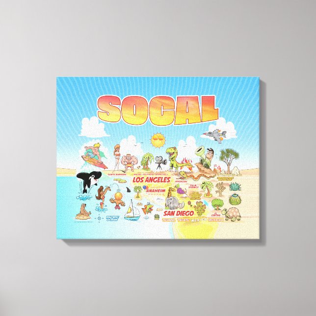 SåCal Wall Art Art Canvastryck (Framsida)