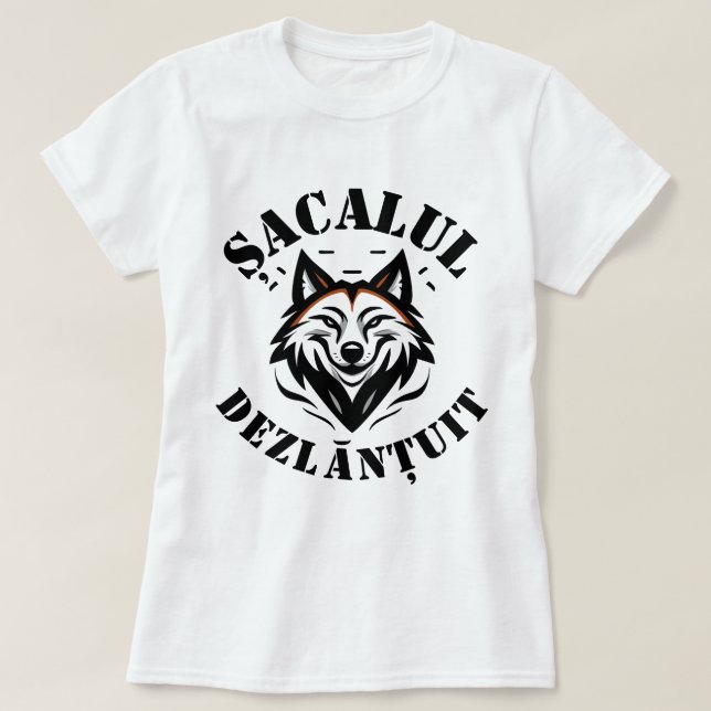 Șacalul dezlănțuit T-shirt (Design framsida)