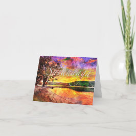 Sacandaga Sjö Notecard Tack Kort