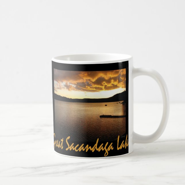 Sacandaga solnedgånggult kaffemugg (Höger)