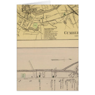 Saccarappa, Cumberland Mills, Washburn Village kar Hälsningskort