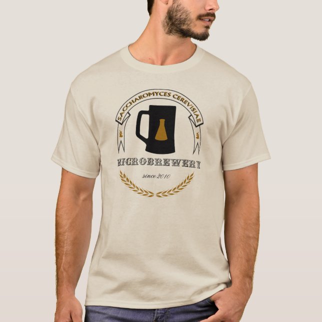 Saccharomyces Cerevisiae Microbrewery Tee Shirt (Framsida)