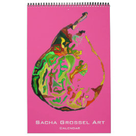 Sacha Grossel: "Vattfärg Modern Art Kalender" Kalender