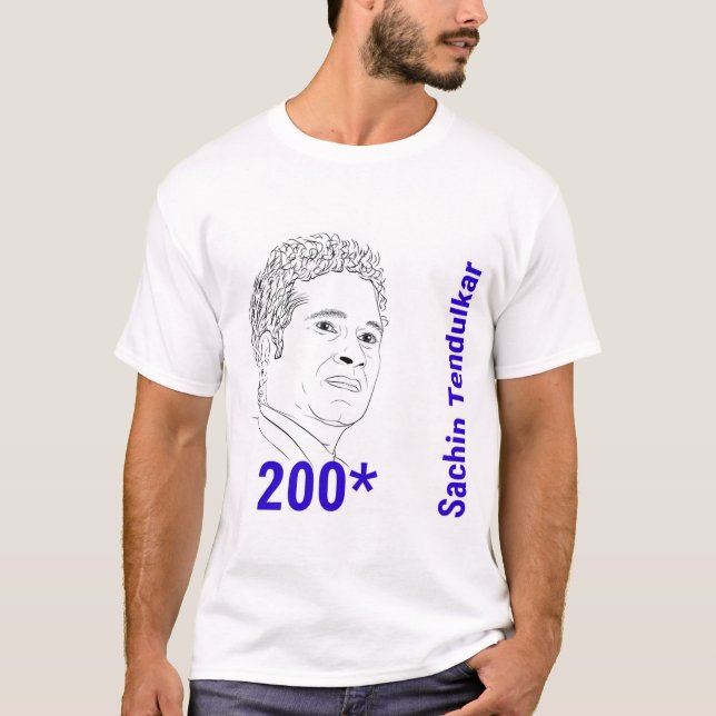 Sachin Tendulkar 200 T Shirt (Framsida)