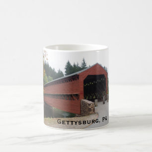 Sachs Covered Bridge nära Gettysburg PA Kaffemugg