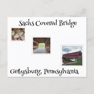 Sachs Covered Bridge Vykort