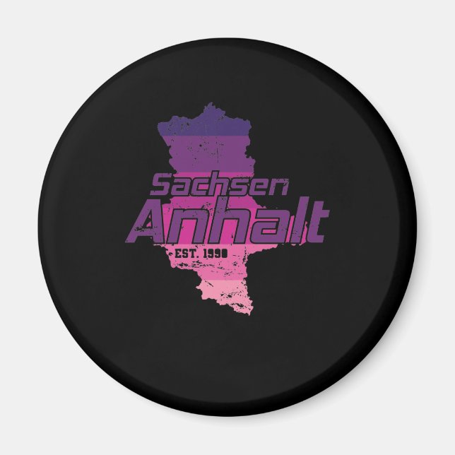 Sachsen Anhalt Bundesland Deutschland Stadt Magnet (Framsidan)