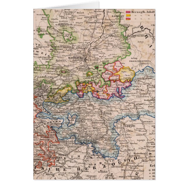 Sachsen, Anhalt Hälsningskort (Framsidan)