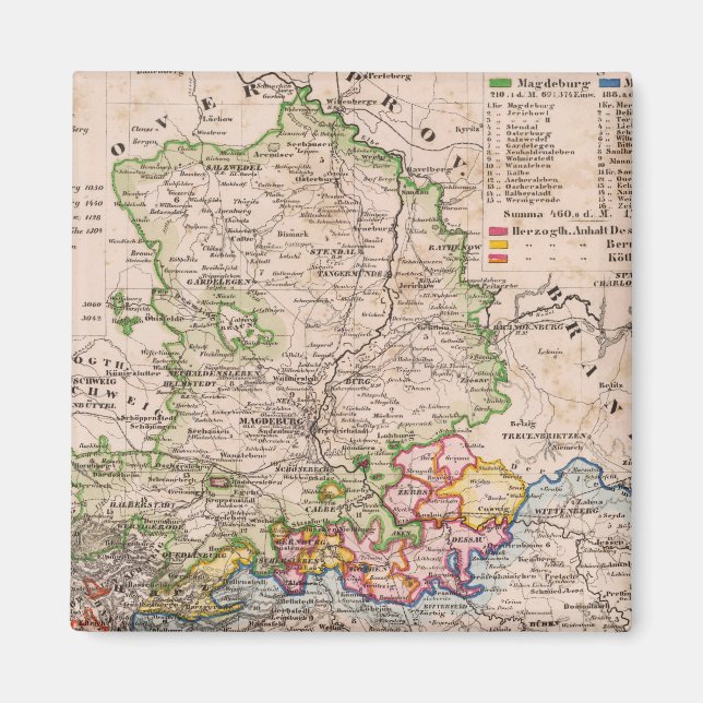 Sachsen, Anhalt Magnet (Framsidan)