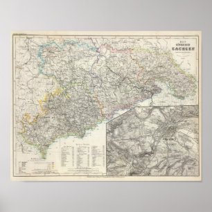 Sachsen Dresden Tyskland Poster
