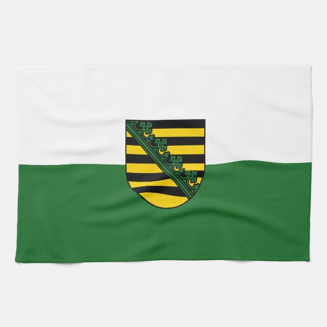 Sachsen-flagga Kökshandduk (Horisontell)