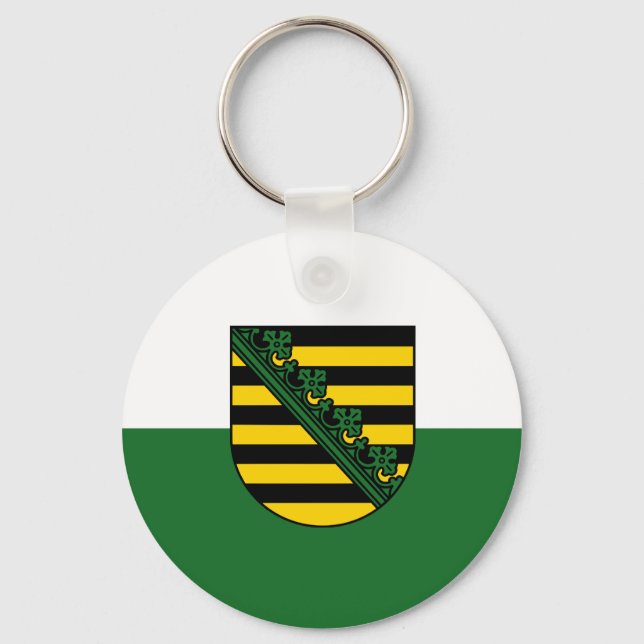 Sachsen-flagga Nyckelring (Framsida)