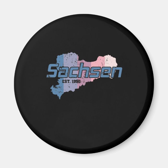 Sachsen neues Bundesland Deutschland Magnet (Framsidan)