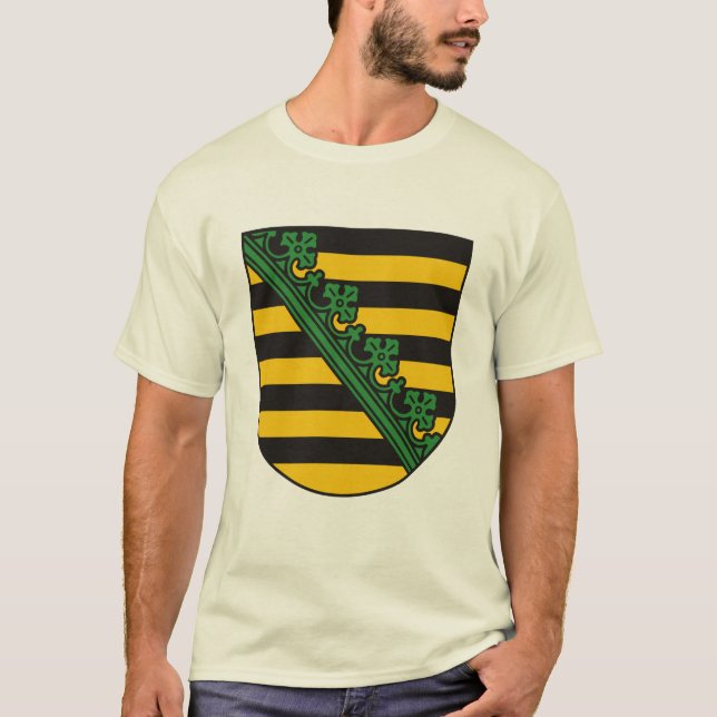 Sachsen (Sachsen) vapensköldT-tröja T Shirt (Framsida)